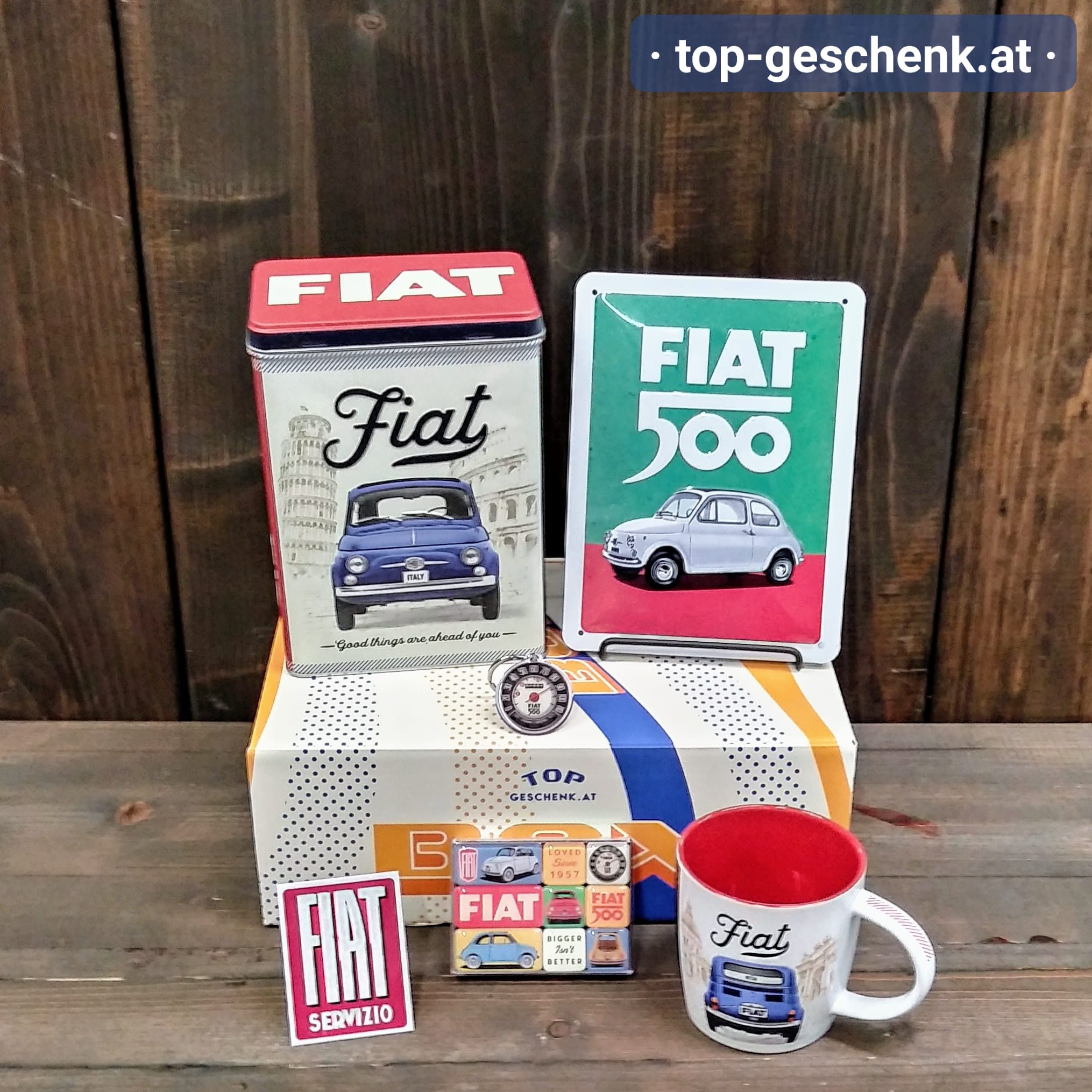 Fiat 500 Geschenk Box· Die Geschenkidee für Freunde der